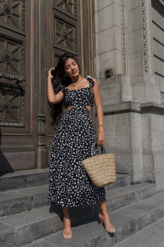 Vestido Largo Cut Out